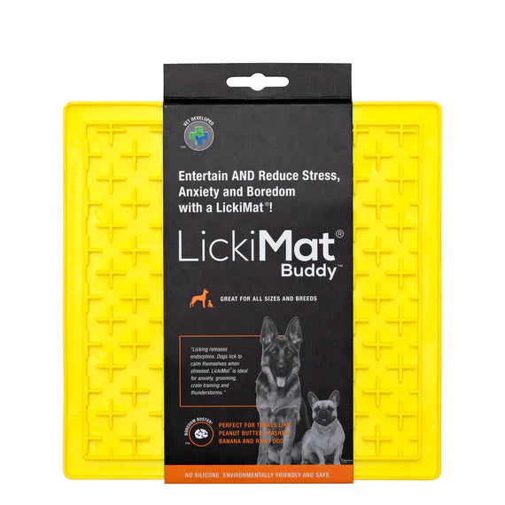 LickiMat Pastel Buddy Yellow product shot