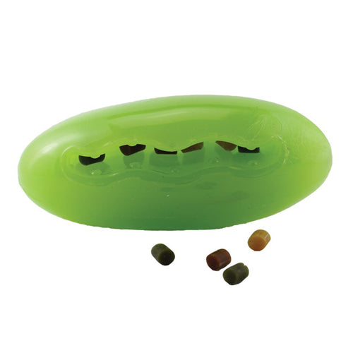 Starmark Treat Dispensing Pickle Pocket lifestyle shot showing dog playing