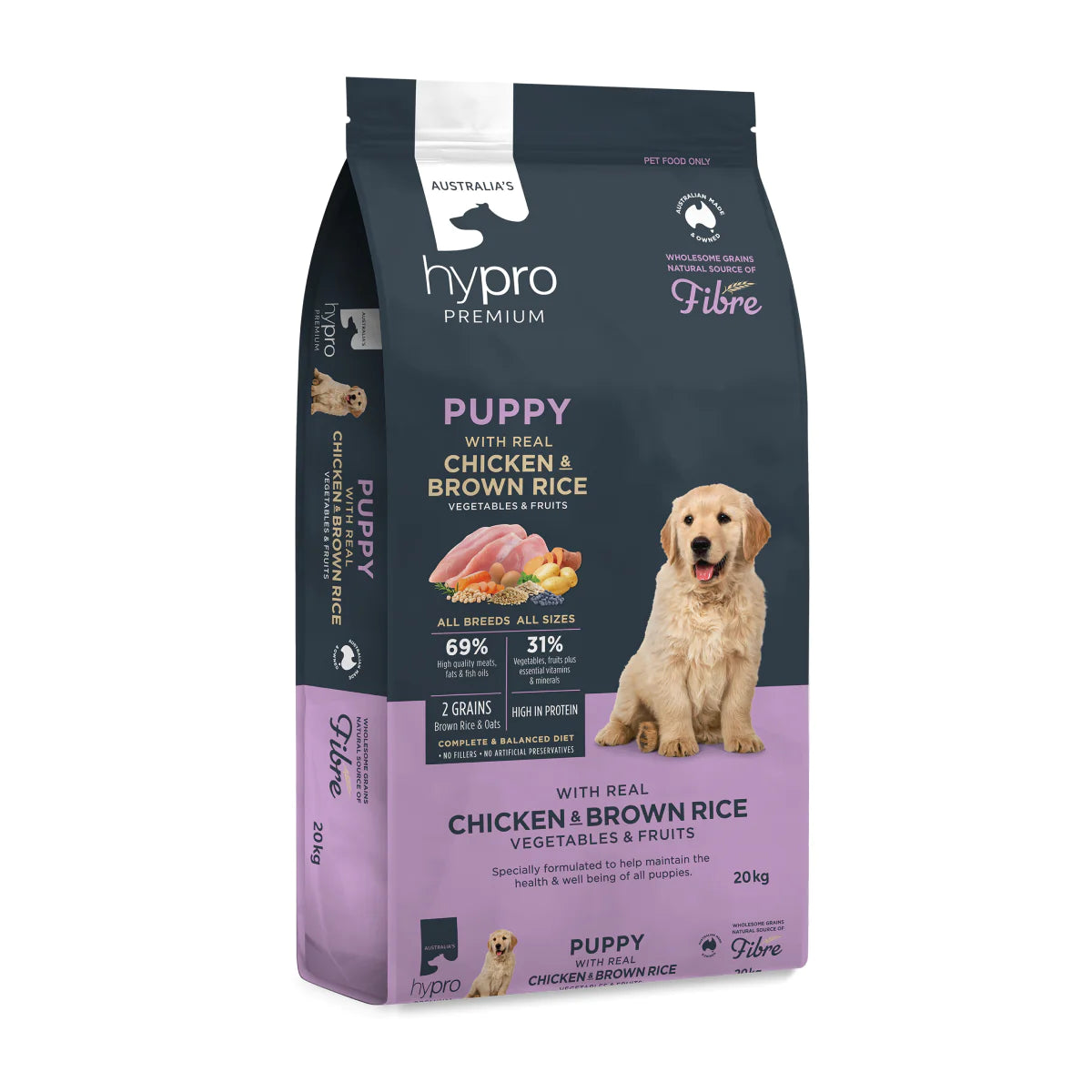 Hypro Premium Puppy Chicken & Brown Rice 20kg