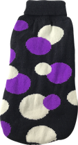 Dan & Sam Dog Jumper - Purple Dot