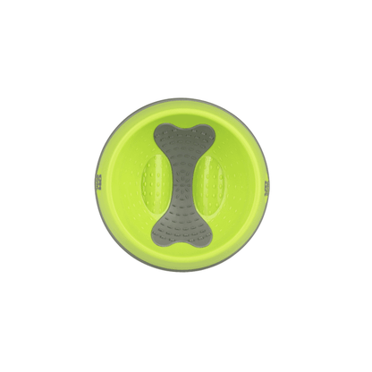 LickiMat Dog OH Bowl Green side view
