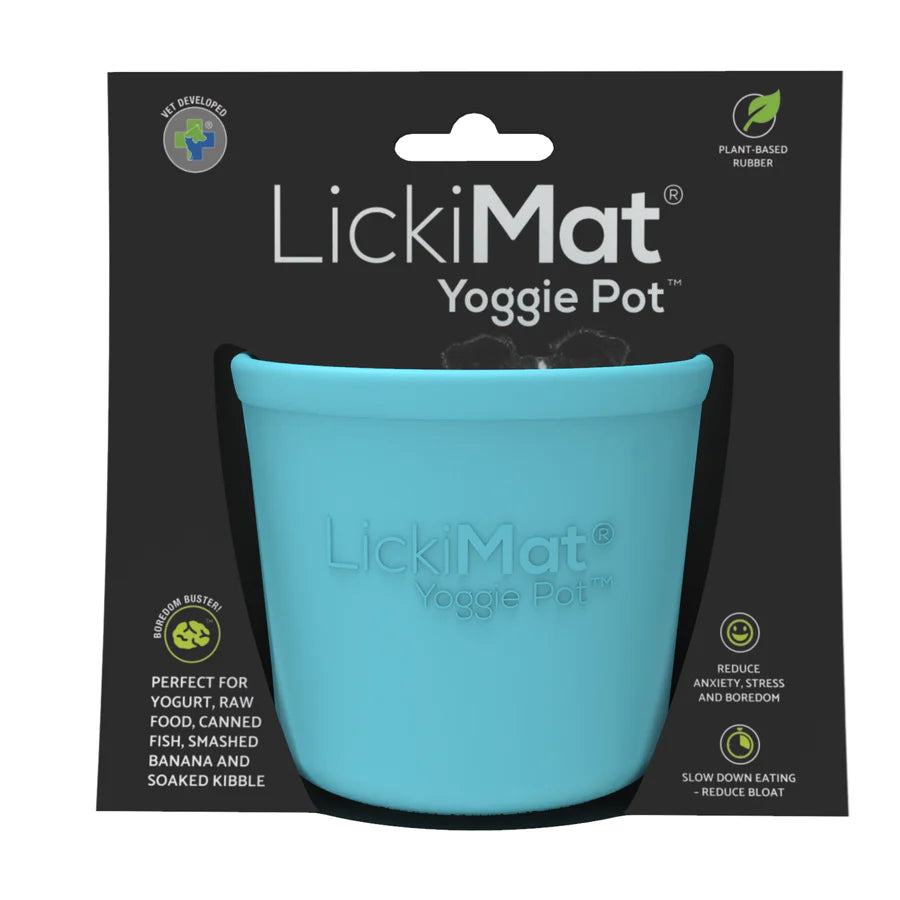 LickiMat Yoggie Pot with dog