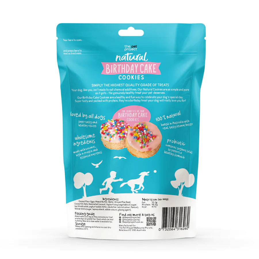 The Pet Project - Natural Birthday Cake Cookies - 8 Pack