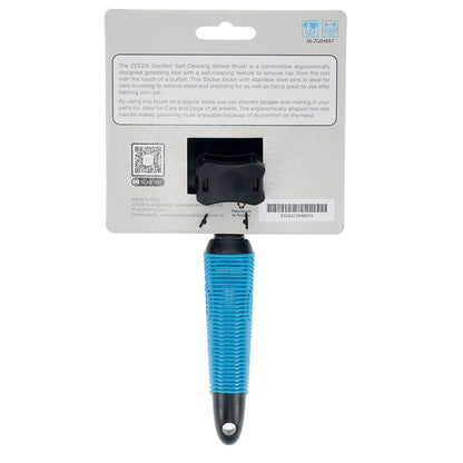 Zeez - Comfort - Self-Cleaning Slicker Brush