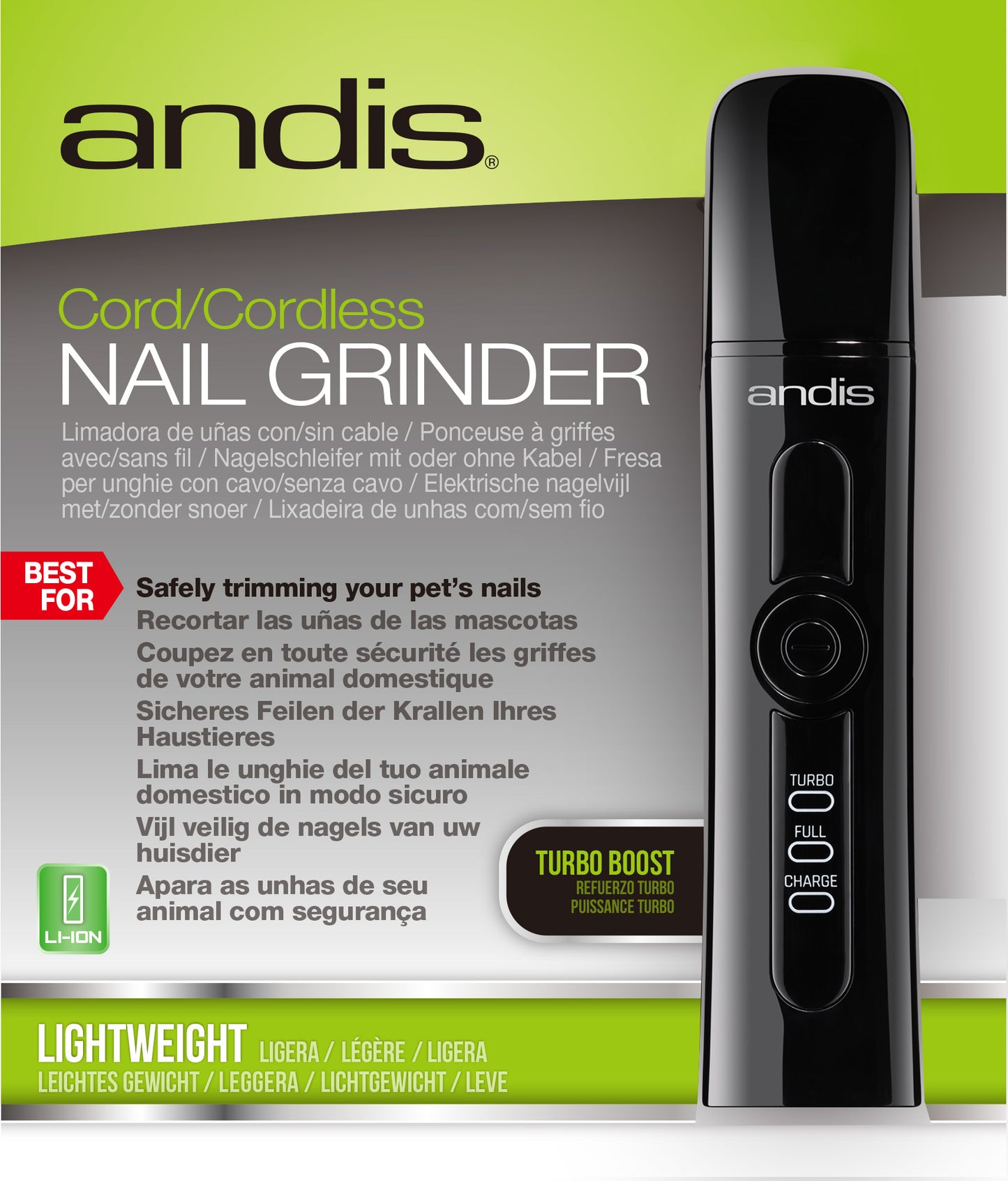 Andis CNG-1 Nail Grinder – Cordless & Two-Speed