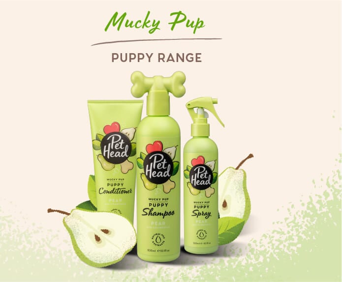 Pet Head Mucky Pup full range – shampoo, conditioner and spray