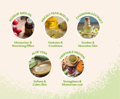 Pet Head Mucky Pup – natural ingredients including prickly pear and rosehip