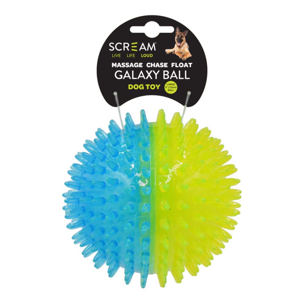 Scream Galaxy Ball - Green & Blue