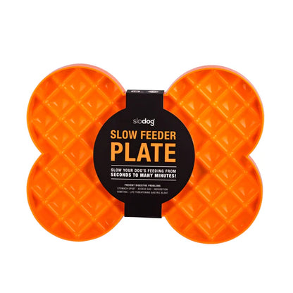 LickiMat SloDog Slow Feeder Plate Orange