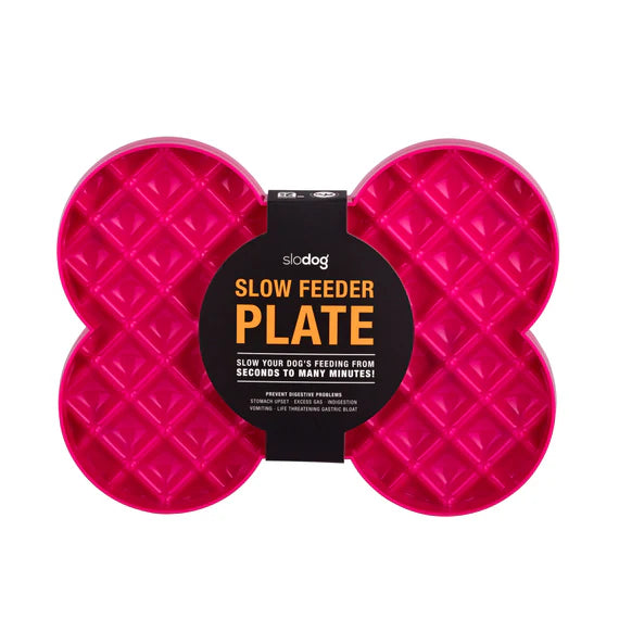 LickiMat SloDog Slow Feeder Plate Pink