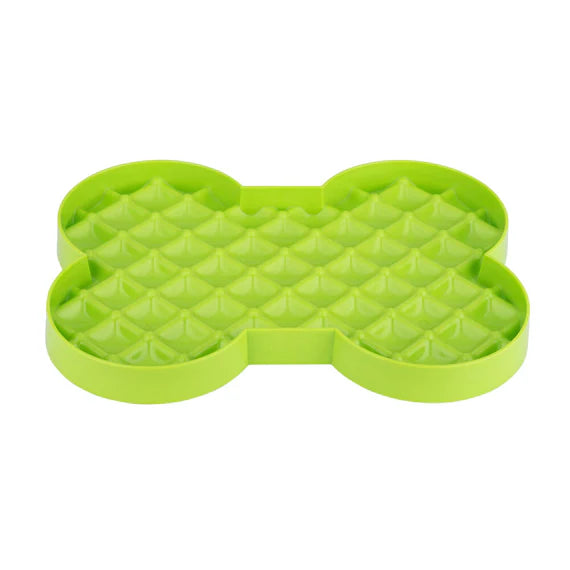 LickiMat SloDog Slow Feeder Plate Green top view