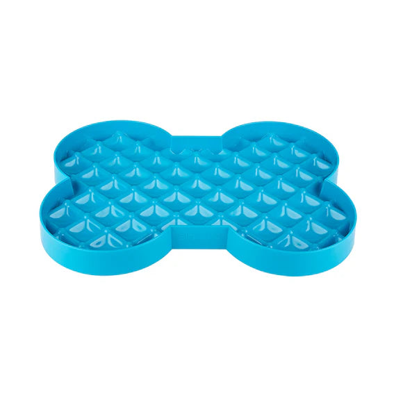LickiMat SloDog Slow Feeder Plate Turquoise top view