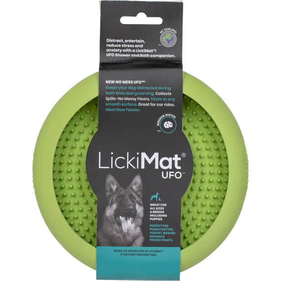LickiMat UFO Green with packaging