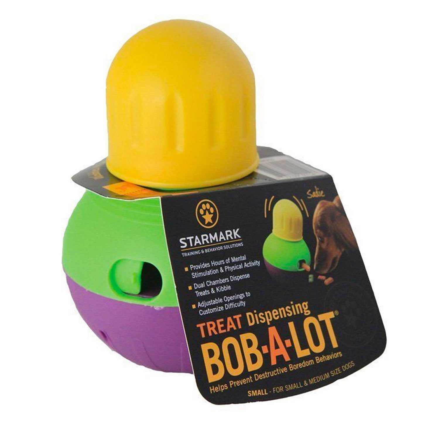 Starmark Treat Dispensing Bob-A-Lot - wobble toy treat dispenser for dogs