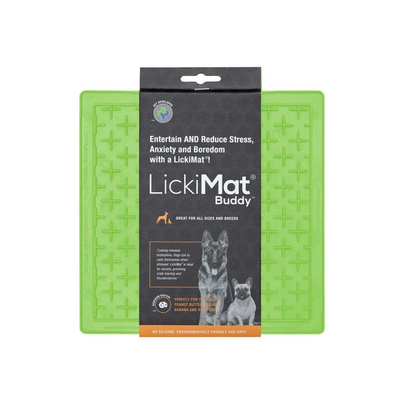 LickiMat Buddy Green - enrichment lick mat