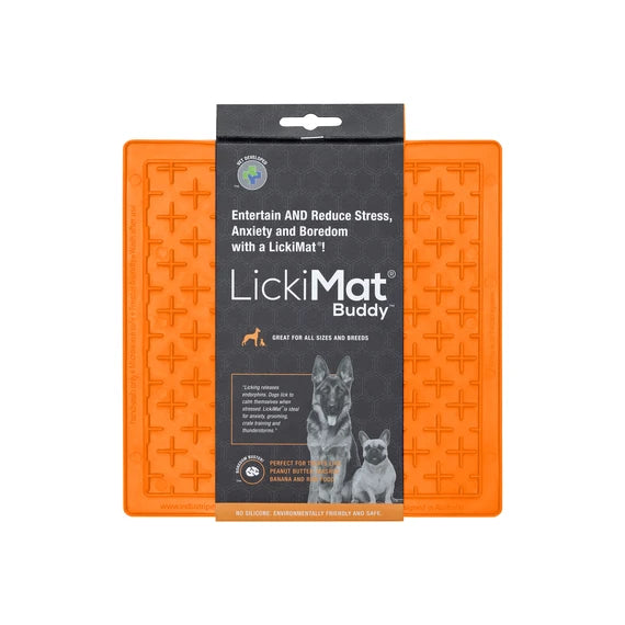 LickiMat Buddy Orange - lick mat for dogs