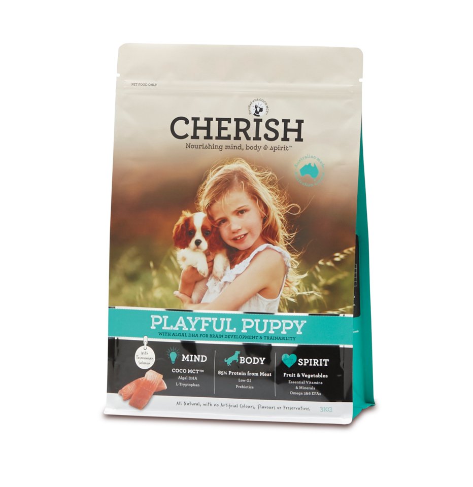 Cherish Playful Puppy 3kg front of pack