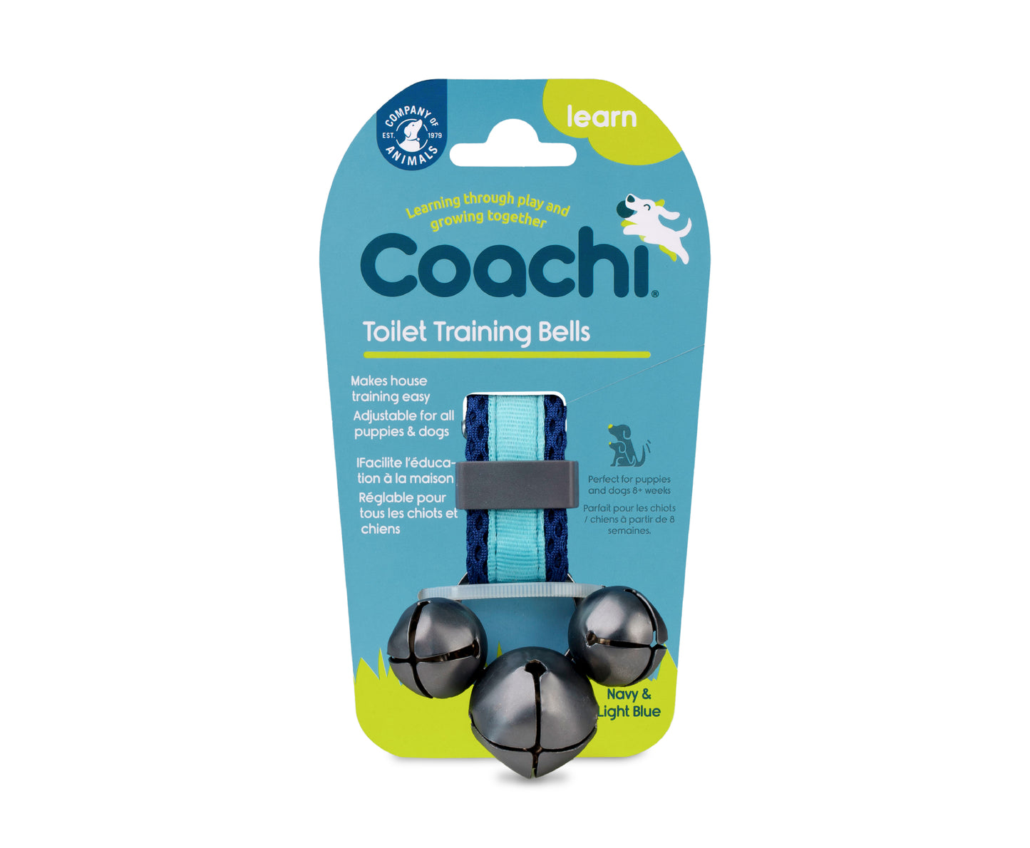 Coachi Toilet Training Bells close-up of bells and cord