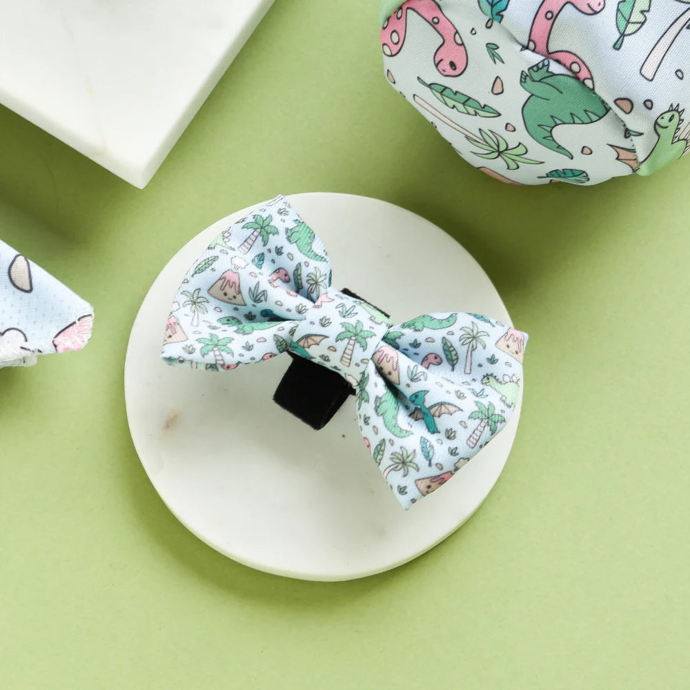 Cocopup London Bow Tie DinoPaws – dinosaur print bow tie