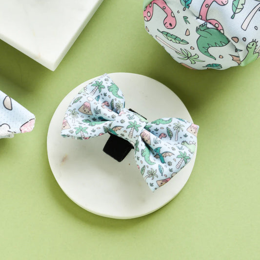 Cocopup London Bow Tie DinoPaws – dinosaur print bow tie