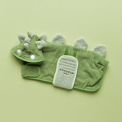 Cocopup London Dinopup Drying Robe - flat lay product shot