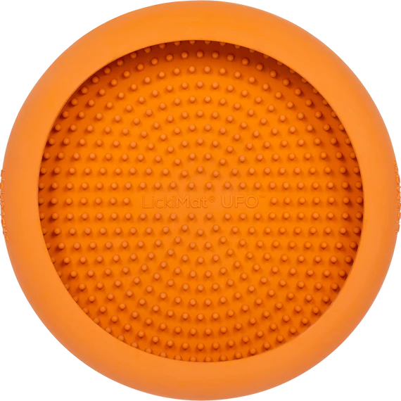 LickiMat UFO Orange side view