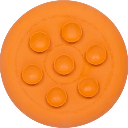 LickiMat UFO Orange top view