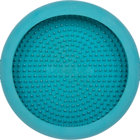 LickiMat UFO Turquoise side view