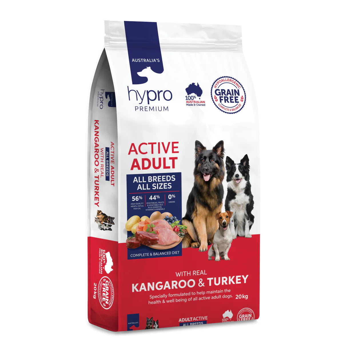 Hypro Premium – Active Adult – Grain Free – Kangaroo & Turkey