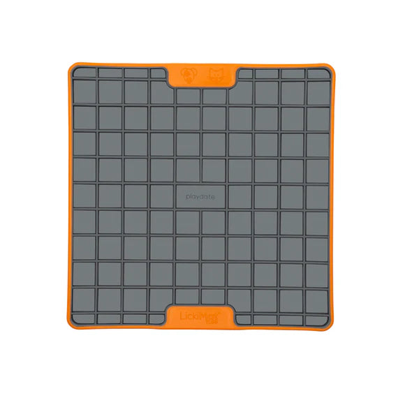 LickiMat Playdate Tuff Orange product shot