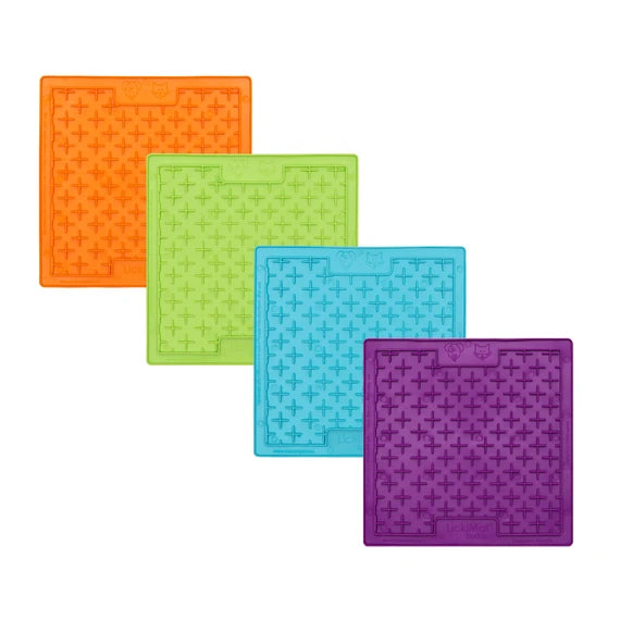 LickiMat Buddy - four colour variants displayed together