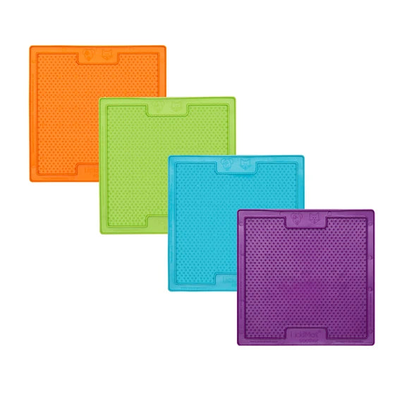 LickiMat Soother - four colours displayed together