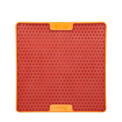 LickiMat Soother TUFF PRO Orange lifestyle