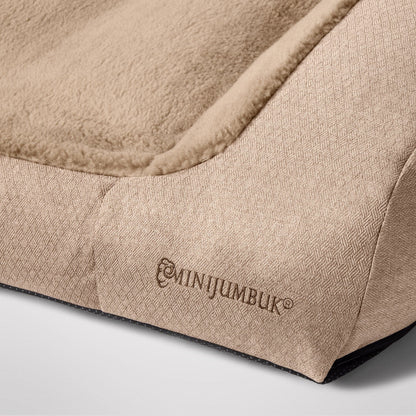 MiniJumbuk Sleep Calm Couch Fawn - close-up of fabric texture