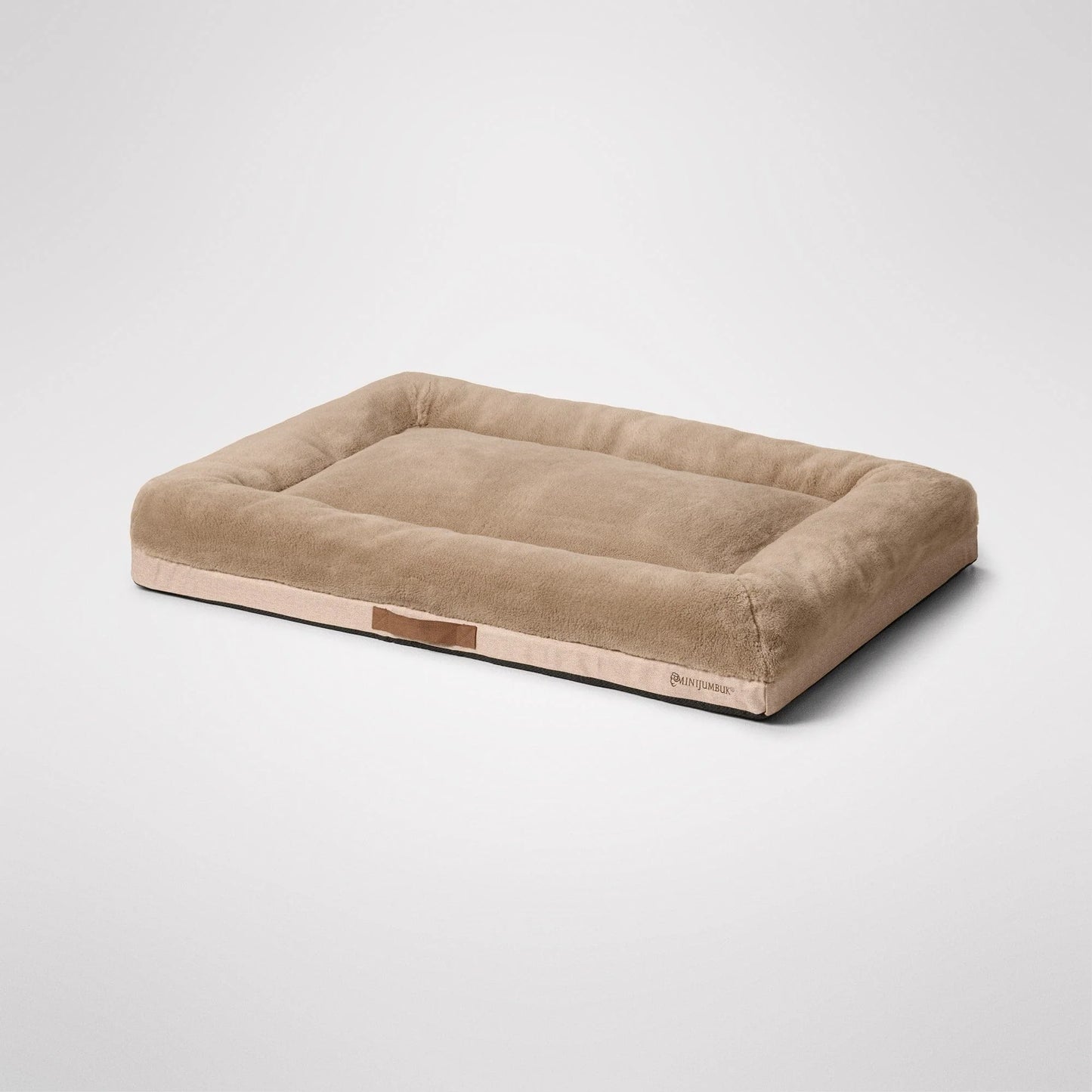 MiniJumbuk Ortho Sanctuary Fawn Extra Large - overhead view showing full bed