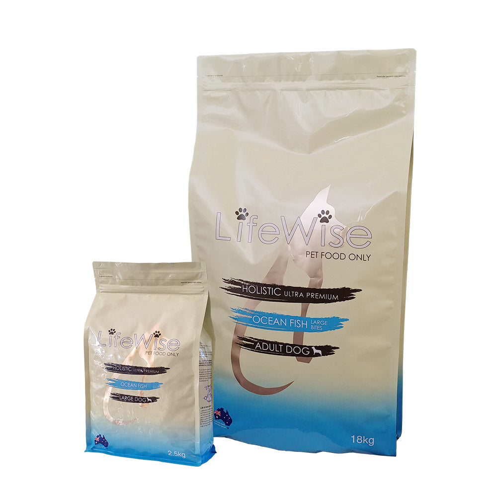 LifeWise Dog Ocean Fish with Rice & Vegetables - Large Bites