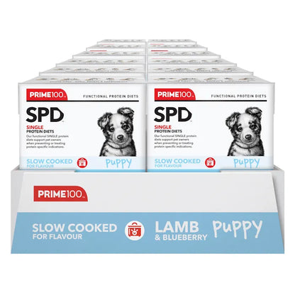 Prime100 SPD Slow Cooked Lamb & Blueberry Puppy - tray of 12