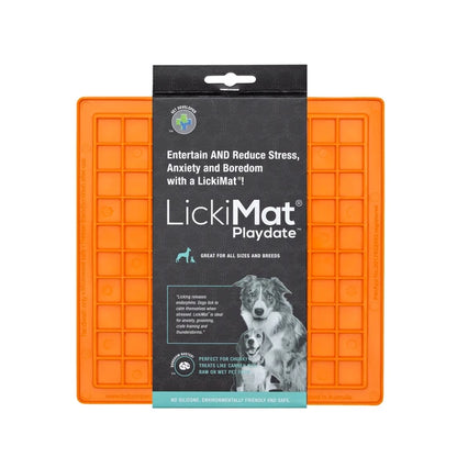 LickiMat Playdate Orange product shot
