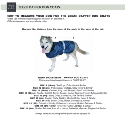 Zeez Dapper Dog Coat - Maroon