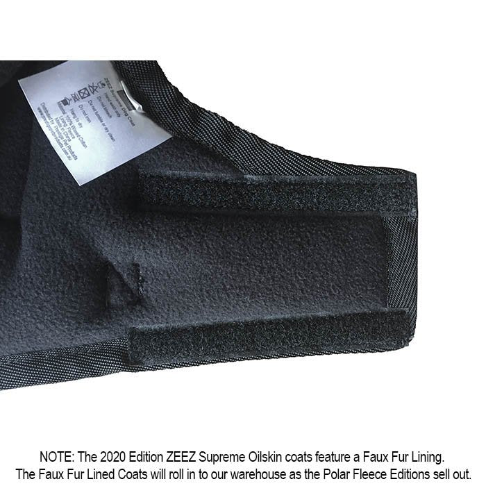 Zeez Dapper Dog Coat - Spreme Oil Skin Black