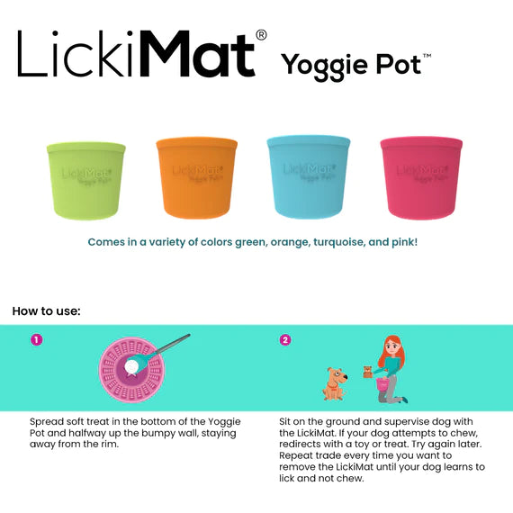 LickiMat Yoggie Pot Turquoise