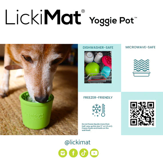 LickiMat Yoggie Pot Red