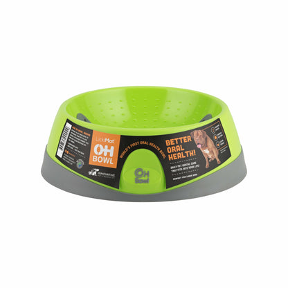 LickiMat Dog OH Bowl Green hero shot
