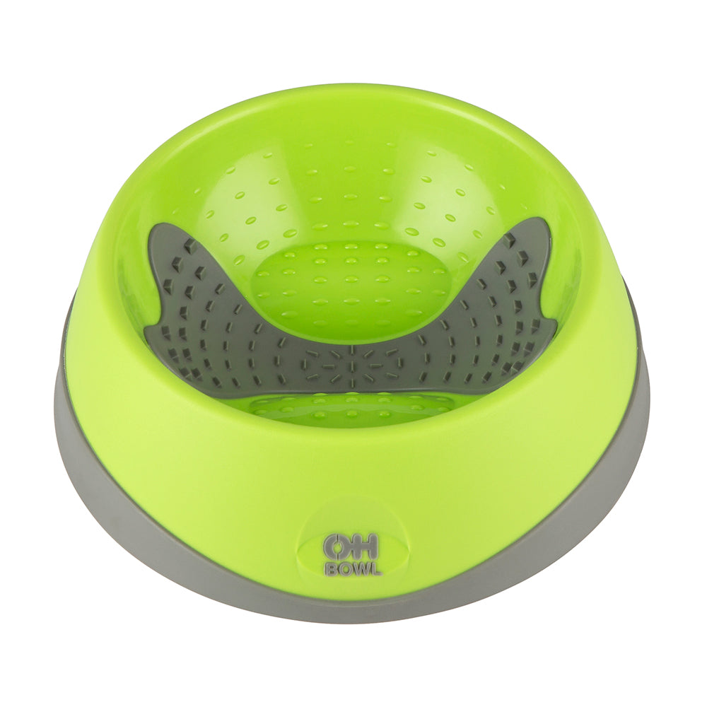 LickiMat Dog OH Bowl Green lifestyle