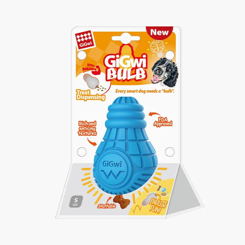 GiGwi Treat Dispensing Bulb - all three sizes side by side