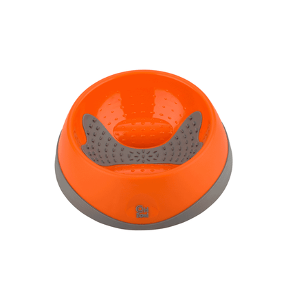 LickiMat Dog OH Bowl Orange side view