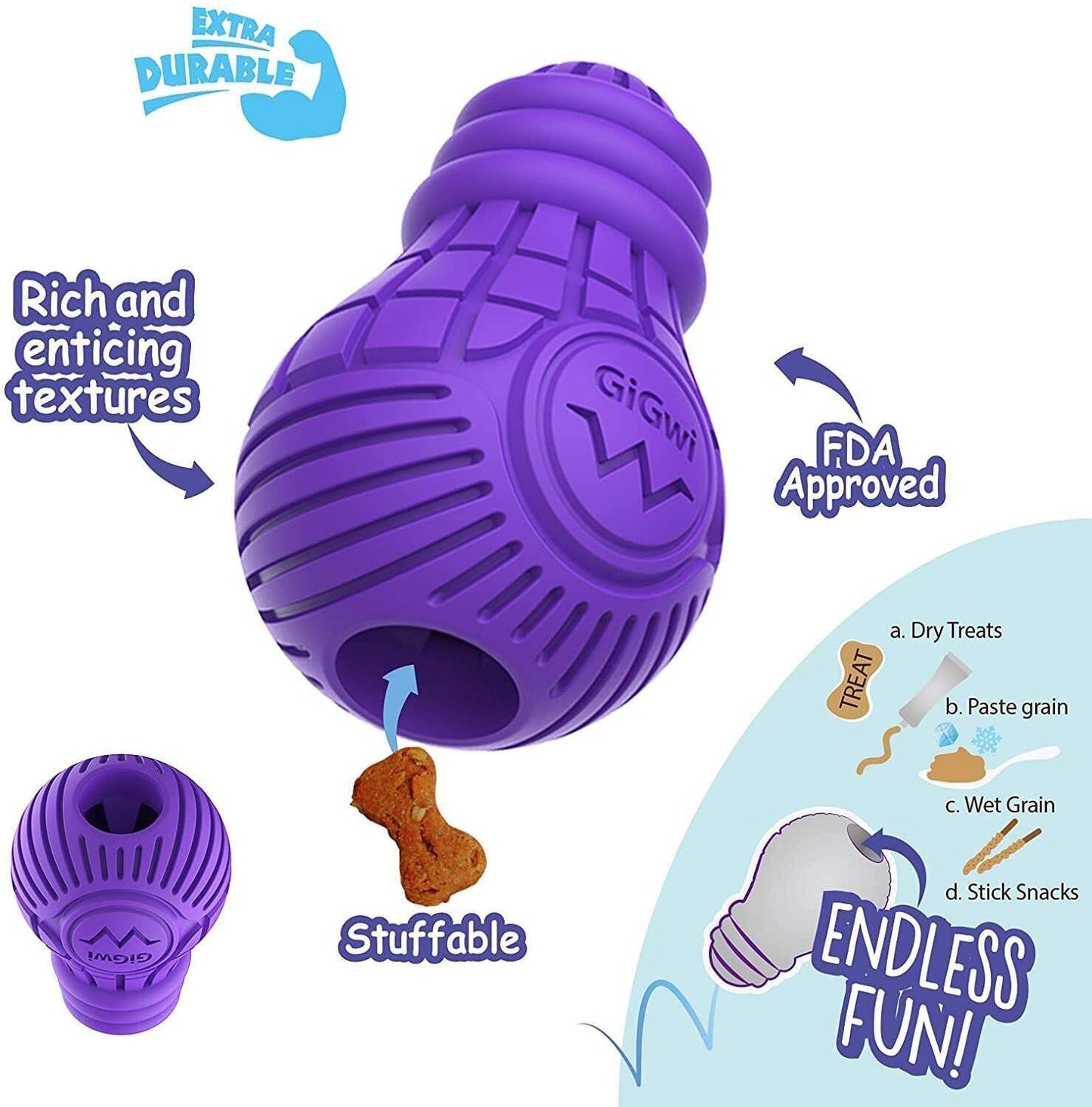 GiGwi Treat Dispensing Bulb close-up