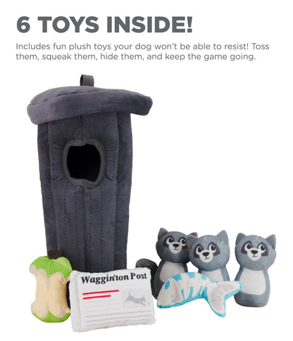 Outward Hound Hide-A-Raccoon – size reference